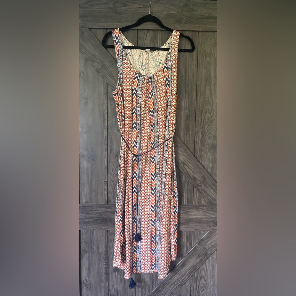 Lucky Brand multi coloured midi printed dress, NWT, sz M
